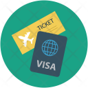 پیش‌نمایش فایل air-ticket-and-passport از پک مجموعه آیکن تخت هتل