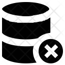 پیش‌نمایش فایل database-with-cross-sign از پک مجموعه آیکن وکتور مینی