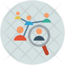پیش‌نمایش فایل people-search از پک مجموعه آیکن تخت وب عمومی