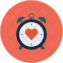 پیش‌نمایش فایل clock-with-heart از پک مجموعه آیکن تخت عشق و عاشقانه