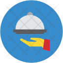 پیش‌نمایش فایل chef-platter از پک مجموعه آیکن وکتور هتل و رستوران