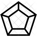 پیش‌نمایش فایل pentagonal-chart از پک مجموعه آیکن خطی نمودارها کسب‌وکار