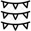 پیش‌نمایش فایل bunting-flag-2 از پک مجموعه آیکن وکتور جشن