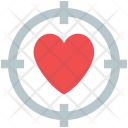 پیش‌نمایش فایل heart-target-1 از پک مجموعه آیکن وکتور ولنتاین