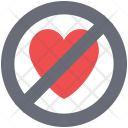 پیش‌نمایش فایل prohibition-sign-heart از پک مجموعه آیکن وکتور ولنتاین