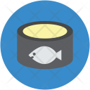 پیش‌نمایش فایل fish-tin-1 از پک مجموعه آیکن وکتور طراحی مواد غذا
