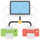 پیش‌نمایش فایل network-printing-1 از پک مجموعه آیکن تخت ارتباطات و شبکه‌سازی – شماره ۱