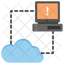 پیش‌نمایش فایل cloud-server-error از پک مجموعه آیکن تخت ارتباطات و شبکه‌سازی – شماره ۲