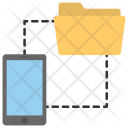 پیش‌نمایش فایل mobile-data-storage از پک مجموعه آیکن تخت ارتباطات و شبکه‌سازی – شماره ۲