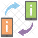 پیش‌نمایش فایل mobile-info-sharing از پک مجموعه آیکن تخت ارتباطات و شبکه‌سازی – شماره ۲