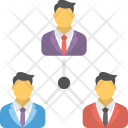 پیش‌نمایش فایل business-networking-2 از پک مجموعه آیکن تخت منابع انسانی – شماره ۱