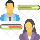 پیش‌نمایش فایل employees-evaluation از پک مجموعه آیکن تخت منابع انسانی – شماره ۱