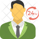 پیش‌نمایش فایل 24-hours-service-12 از پک مجموعه آیکن تخت منابع انسانی – شماره ۲