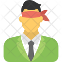 پیش‌نمایش فایل blindfolded-businessman از پک مجموعه آیکن تخت منابع انسانی – شماره ۲