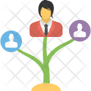 پیش‌نمایش فایل career-growth-plant از پک مجموعه آیکن تخت منابع انسانی – شماره ۲