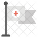 پیش‌نمایش فایل medical-flag-2 از پک مجموعه آیکن تخت پزشکی و سلامت – شماره ۱