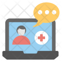 پیش‌نمایش فایل online-doctor-3 از پک مجموعه آیکن تخت پزشکی و سلامت – شماره ۱