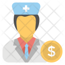 پیش‌نمایش فایل doctor-fees از پک مجموعه آیکن تخت پزشکی و سلامت – شماره ۲