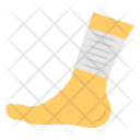 پیش‌نمایش فایل foot-plaster از پک مجموعه آیکن تخت پزشکی و سلامت – شماره ۲