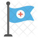 پیش‌نمایش فایل medical-flag-3 از پک مجموعه آیکن تخت پزشکی و سلامت – شماره ۲