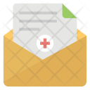 پیش‌نمایش فایل medical-letter از پک مجموعه آیکن تخت پزشکی و سلامت – شماره ۲