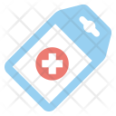 پیش‌نمایش فایل medical-tag-3 از پک مجموعه آیکن تخت پزشکی و سلامت – شماره ۲