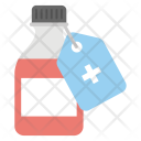 پیش‌نمایش فایل medicine-tag از پک مجموعه آیکن تخت پزشکی و سلامت – شماره ۲