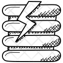 پیش‌نمایش فایل network-server-42 از پک مجموعه آیکن دودل میزبانی وب
