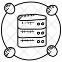 پیش‌نمایش فایل network-server-44 از پک مجموعه آیکن دودل میزبانی وب
