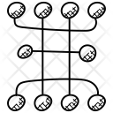 پیش‌نمایش فایل network-topology-2 از پک مجموعه آیکن دودل میزبانی وب