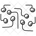 پیش‌نمایش فایل network-topology-3 از پک مجموعه آیکن دودل میزبانی وب