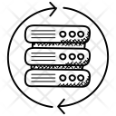 پیش‌نمایش فایل server-sync-1 از پک مجموعه آیکن دودل میزبانی وب