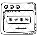 پیش‌نمایش فایل web-login از پک مجموعه آیکن دودل میزبانی وب