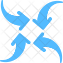 پیش‌نمایش فایل pointing-center-arrows-1 از پک فلش‌ها