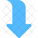 پیش‌نمایش فایل curved-down-arrow-1 از پک فلش‌ها