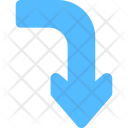 پیش‌نمایش فایل curved-down-arrow-3 از پک فلش‌ها