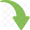 پیش‌نمایش فایل curved-down-arrow از پک فلش‌ها