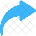 پیش‌نمایش فایل curved-right-arrow از پک فلش‌ها