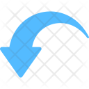 پیش‌نمایش فایل curved-down-arrow-4 از پک فلش‌ها