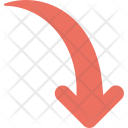 پیش‌نمایش فایل right-arrow-curving-down-2 از پک فلش‌ها