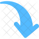 پیش‌نمایش فایل curved-down-arrow-10 از پک فلش‌ها