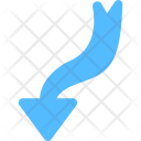 پیش‌نمایش فایل right-arrow-curving-down-3 از پک فلش‌ها
