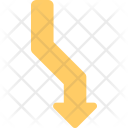 پیش‌نمایش فایل curved-down-arrow-11 از پک فلش‌ها