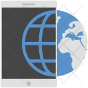 پیش‌نمایش فایل mobile-globe از پک مجموعه آیکن وب عمومی