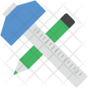 پیش‌نمایش فایل ruler-and-pencil از پک مجموعه آیکن وب عمومی