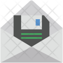 پیش‌نمایش فایل floppy-in-envelop از پک مجموعه آیکن وب عمومی