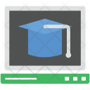 پیش‌نمایش فایل online-graduate از پک مجموعه آیکن وب عمومی
