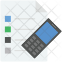 پیش‌نمایش فایل mobile-checklist از پک مجموعه آیکن وب عمومی