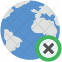 پیش‌نمایش فایل cancel-globe از پک مجموعه آیکن وب عمومی