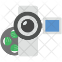 پیش‌نمایش فایل reel-with-camcorder از پک مجموعه آیکن وب عمومی